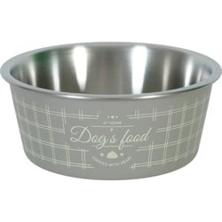 Gamelle inox antidérapante Food Dog - Taupe