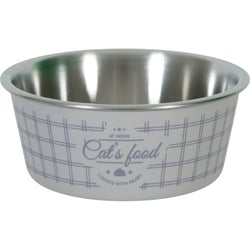 Gamelle inox antidérapante Food cat - 3 couleurs aux choix