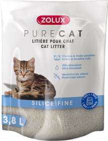 Litière silice fine Purecat pour chat