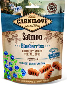 CARNILOVE Friandise Crunchy au Saumon et myrtilles pour chien