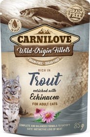 CARNILOVE Sachet fraîcheur à la Truite avec échinacée pour chat