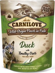 CARNILOVE Sachet fraîcheur au Canard avec fléole des près pour chien