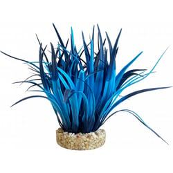 Tyrol Plante d'Aquarium Artificielle Buisson Bleu Néon - Bleu - 9x6x16