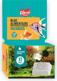 Aimé Nourriture pour Poissons d'Aquarium - Bloc Alimentaire Vacances