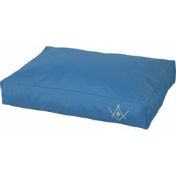 Matelas déhoussable en tissu déperlant et imperméable 4 seasons - Bleu