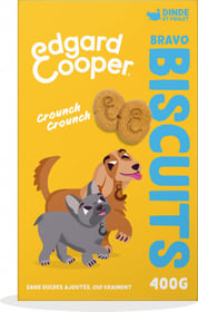 Edgard & Cooper Biscuits Protéinés Naturels Céréales Complètes Dinde & Poulet pour Chien