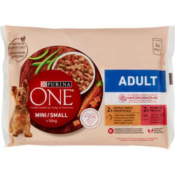 Pâtée Purina One Mini Adult au poulet et bœuf pour chien adulte de petite taille