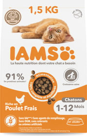 IAMS Advanced Nutrition croquettes pour chaton au poulet frais