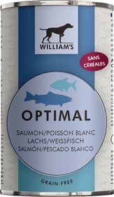 WILLIAM'S Pâtée pour chien sans céréales au saumon et poisson blanc