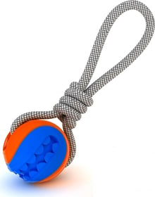 Balle en TPR avec corde de traction pour chien - 2 tailles disponibles