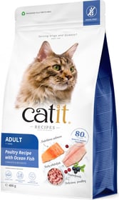 Catit Recipes Croquettes Volaille et Poisson pour chat adulte sans céréales