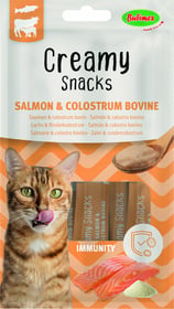 BUBIMEX Creamy Snacks Immunity Friandise à lécher au saumon pour chat