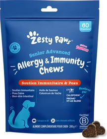 ZESTY PAWS Soutien Immunitaire & Peau pour chien sernior