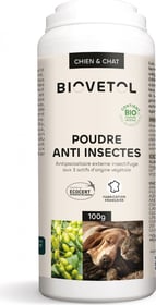 BIOVETOL Poudre anti-insectes bio pour chien et chat