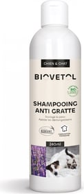 BIOVETOL Shampooing anti-gratte bio pour chien et chat