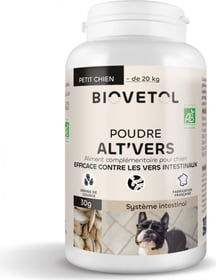 BIOVETOL Poudre Alt'vers bio pour petit chien