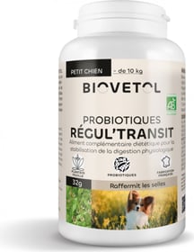 BIOVETOL Poudre régul'transit bio pour petit chien 