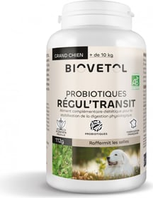 BIOVETOL Poudre régul'transit bio pour grand chien