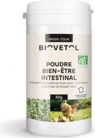 BIOVETOL Poudre bien-être intestinal bio pour basse-cour