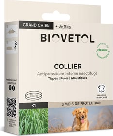 BIOVETOL Collier insectifuge pour grand chien