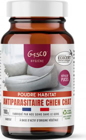 GASCO Poudre Antiparasitaire habitat chien et chat