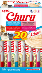 CIAO CHURU Friandises à lécher au thon et fruits de mer pour chat