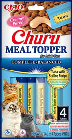 CIAO CHURU Topper au thon et pétoncle pour chat