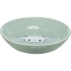 Gamelle / Assiette en Céramique pour Chat et petit Chien - ø14 cm / 0,2 litre - Coloris aléatoire