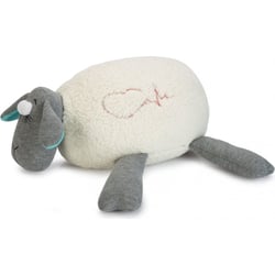 BEEZTEES Peluche mouton avec puce sonore battement de coeur pour chiot