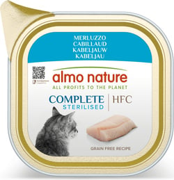 ALMO NATURE HFC Complete Sterilised Pâtée naturelle sans gluten ni céréales ajoutées pour Chat Stérilisé - 4 saveurs au choix