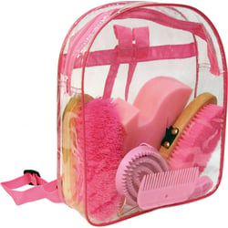 Pflege-Set Rucksack rosa für Kinder