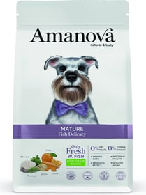 AMANOVA Mature Croquettes avec 60% de poisson frais pour Chien senior