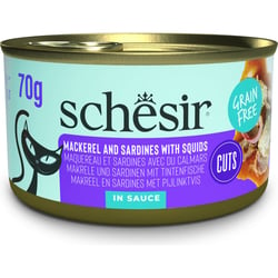 SCHESIR Grill Stücke von Sardinen, Makrelen und Tintenfisch