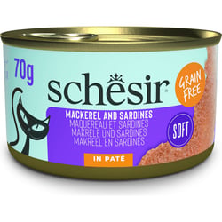 SCHESIR Grill Pastete mit Makrelen und Sardinen für Katzen