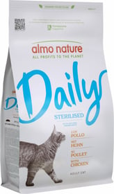 ALMO NATURE Daily Sterilised Croquettes naturelles au poulet pour Chat stérilisé