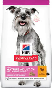 Hill's Science Plan Canine Mature Adult 7+ Light croquettes pour chien adulte de petite taille au poulet