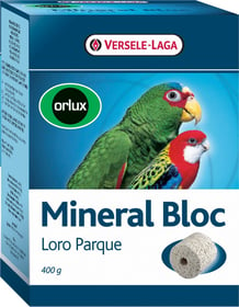 Orlux Mineral Bloc Loro Parque brique à picorer pour grandes perruches et perroquets