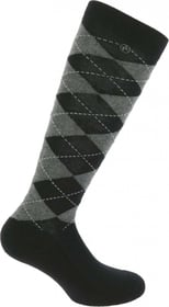 EQUITHEME Chaussettes Argyle noir / gris 35-38