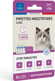 Pipette insectifuge pour chat x 4