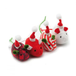 Lot de 4 Souris de Noël