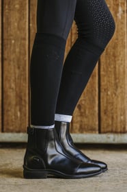 EQUITHEME Chaussettes je t'aime compet noir et gris