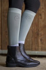 EQUITHEME Chaussettes je t'aime compet vert et gris