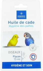 Huile de cade - hygiène et soin des pattes pour oiseaux - Demavic