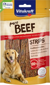 VITAKRAFT Pure Strips Lamelles de viande sans céréale ni sucre ajouté pour chien 80g - 2 saveurs au choix