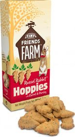 Tiny Friends Farm Russel Rabbit Hoppies Friandises pour rongeurs à la carotte et au persil