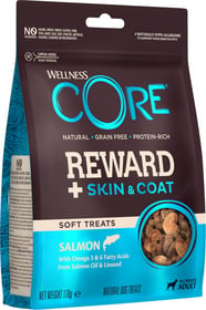 WELLNESS CORE maiustused Reward + Nahk & Karv lõhega koertele