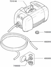 Pièces détachées pour pompe à air AS 3701, 3702, 3704