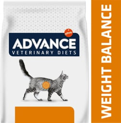 ADVANCE VETERINARY DIETS Weight Balance für übergewichtige Katzen