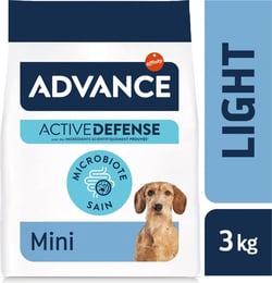 Advance Mini Light au Poulet pour chien Adulte de Petite Taille en Surpoids