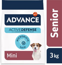 Advance Mini Vitality Senior 8+ au Poulet pour Chien Senior de Petite Taille